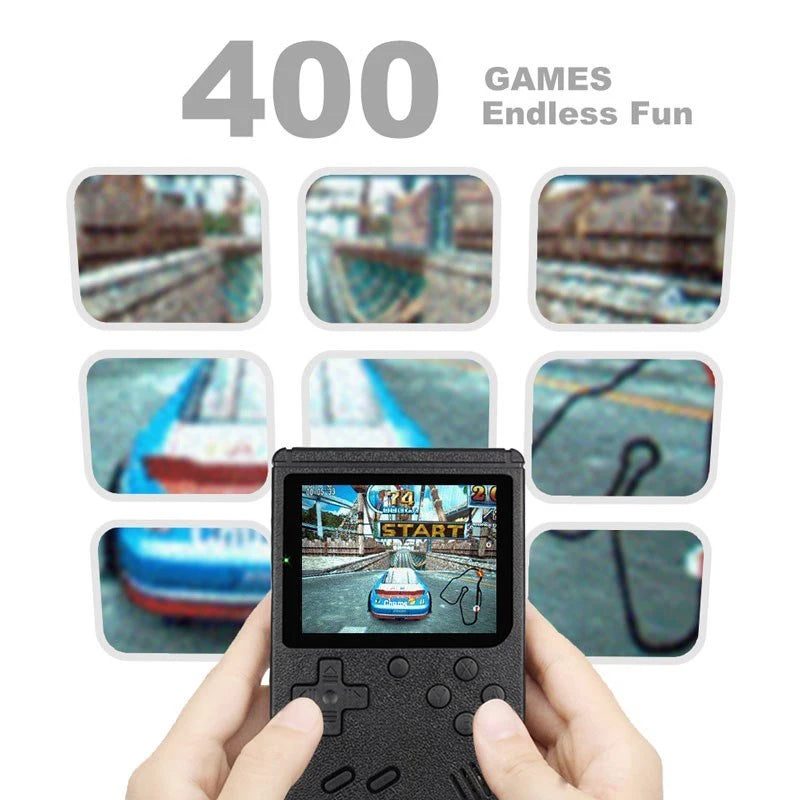 Retro Portable Mini Handheld Video Game Console 8-Bit 3.0 Inch LCD Color Kids Game Player Built-in 400 games For Kid Xmas Gift