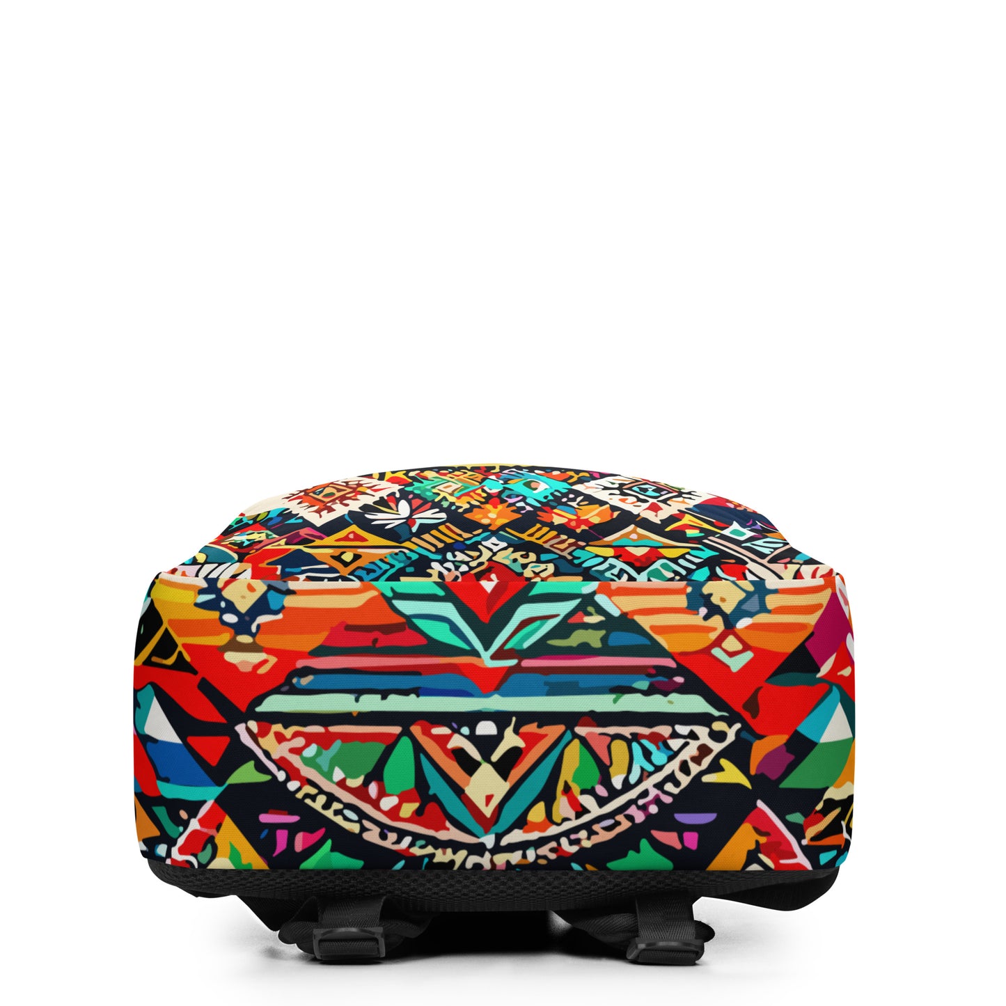 Minimalist Backpack "Amelie Clarisse's Vibrant Native-Inspired Design: Colorful Artistry in Every Carryall"