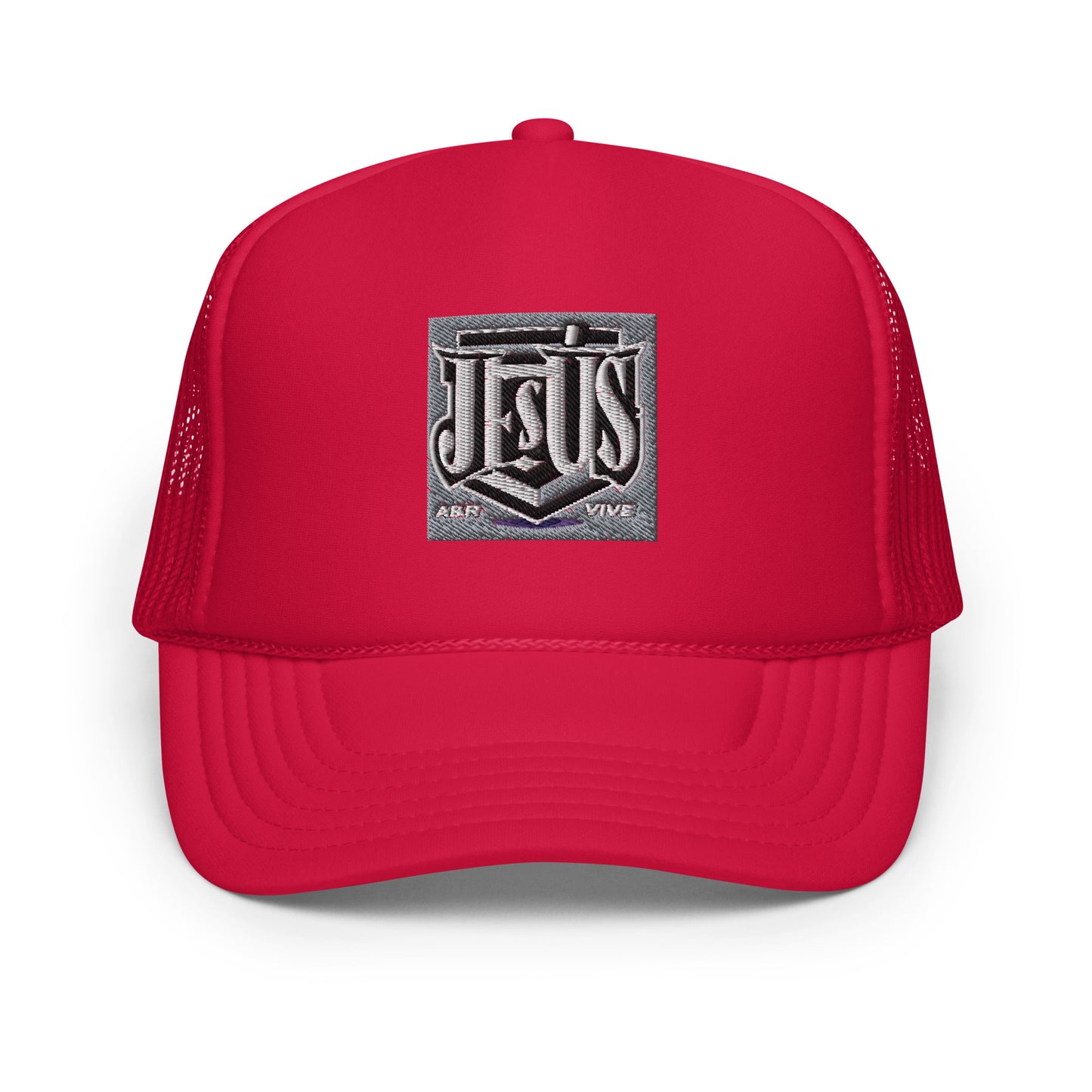 Foam trucker hat: Jesus Lives Embroidery Baseball Cap Men Women Caps A&R Christian Sports Accessories