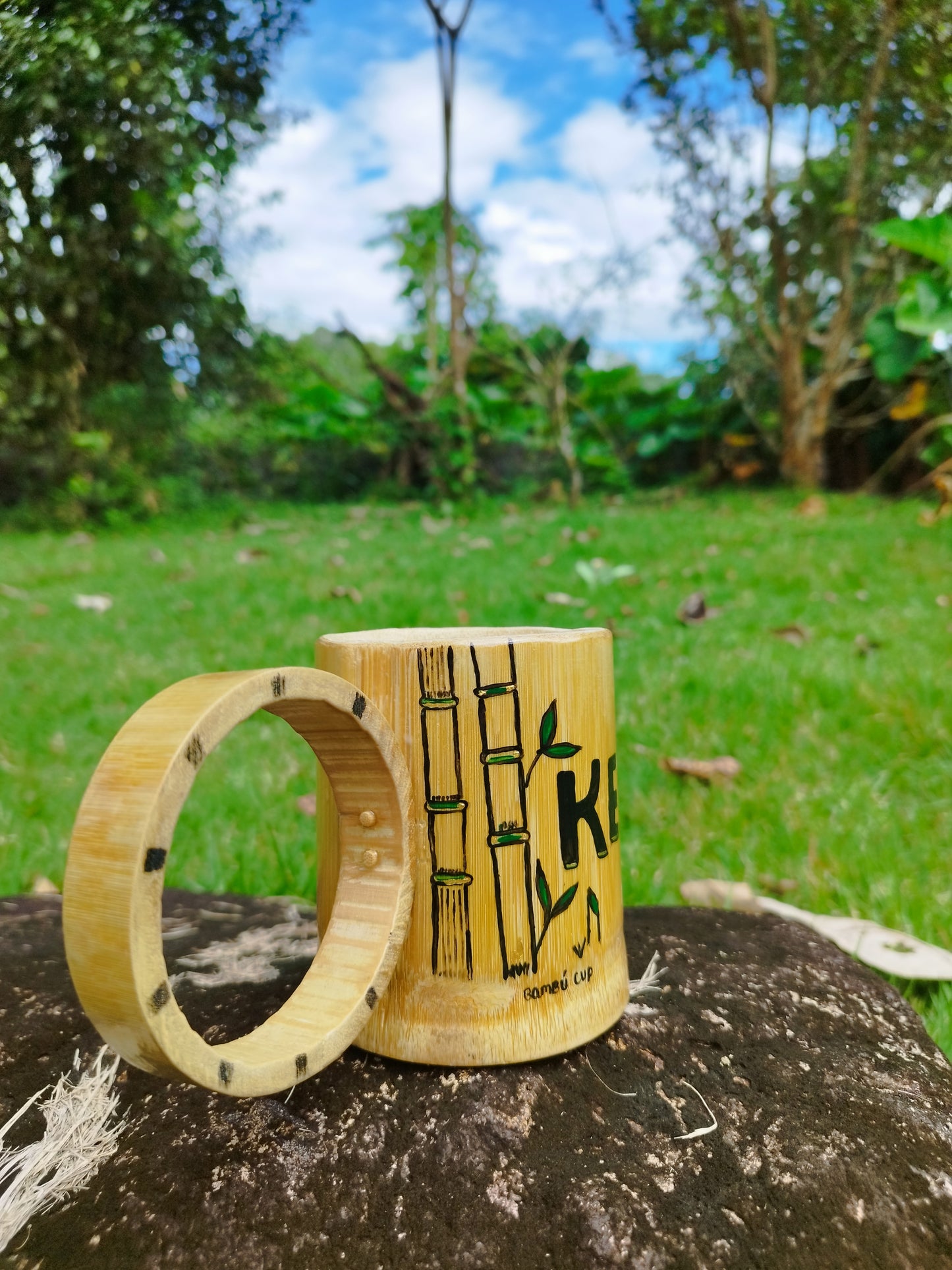 Taza de Bambú Ecológica Personalizada – Artesanía Única y Elegante