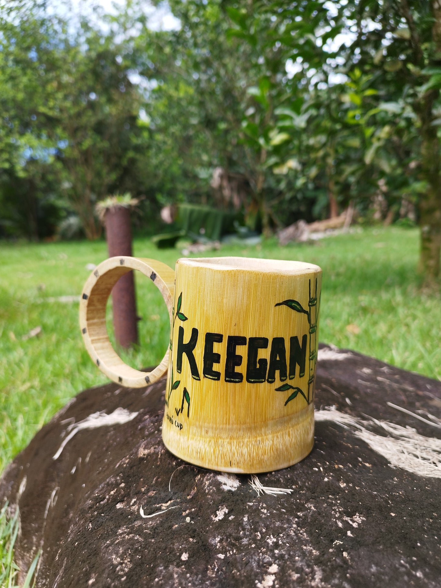 Taza de Bambú Ecológica Personalizada – Artesanía Única y Elegante