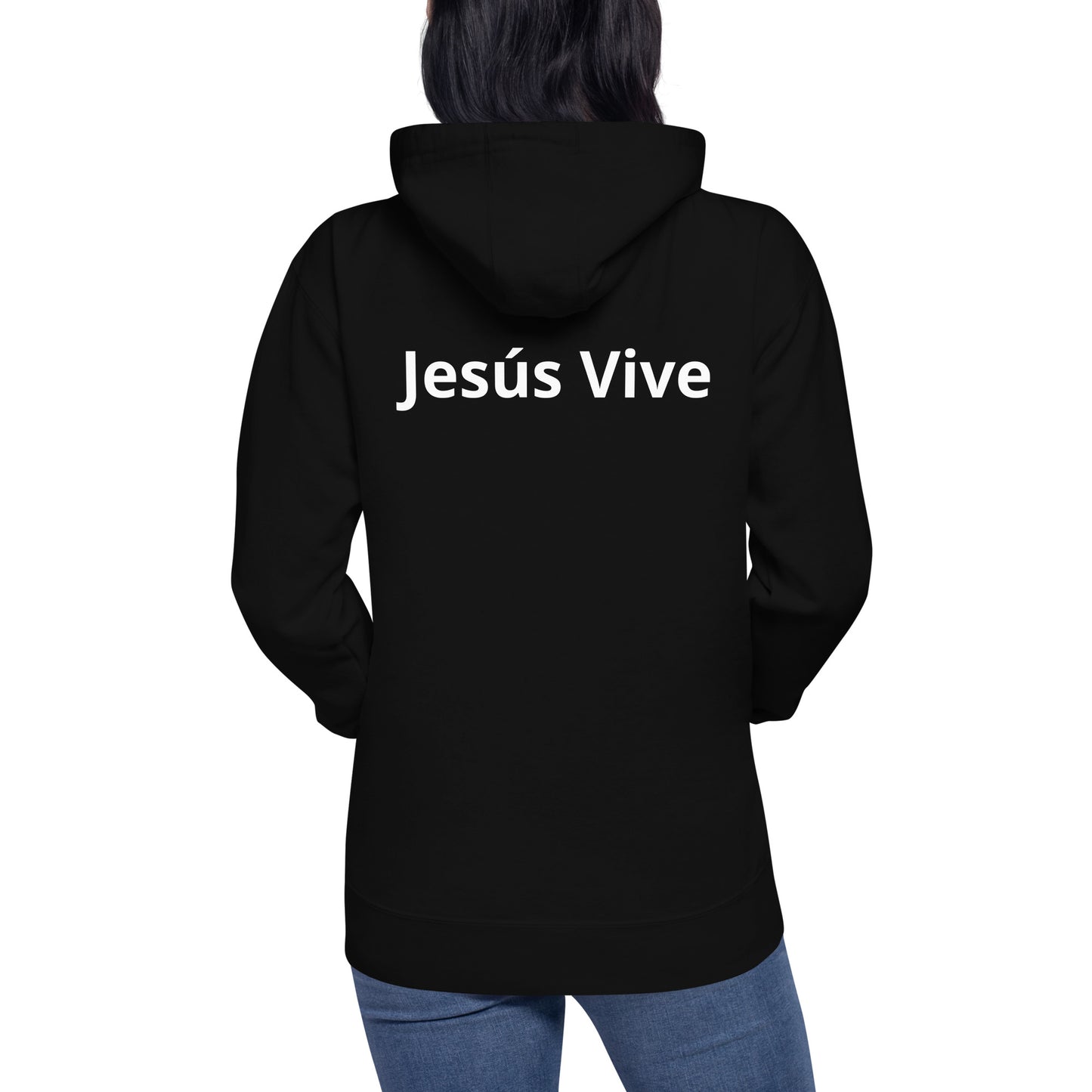 Sudadera con capucha unisex Unisex Hoodie Jesús Vive A&R Elegante y Moderno (Cristianos)