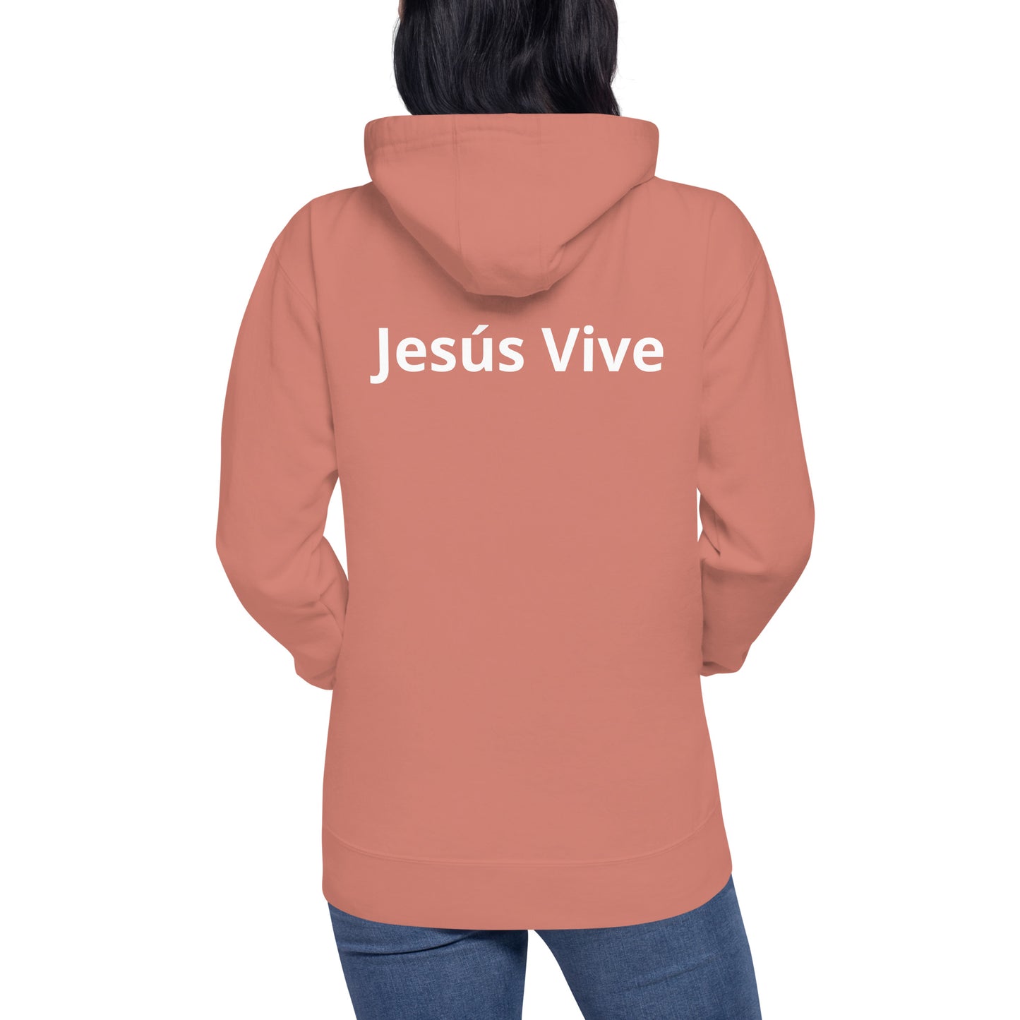 Sudadera con capucha unisex Unisex Hoodie Jesús Vive A&R Elegante y Moderno (Cristianos)