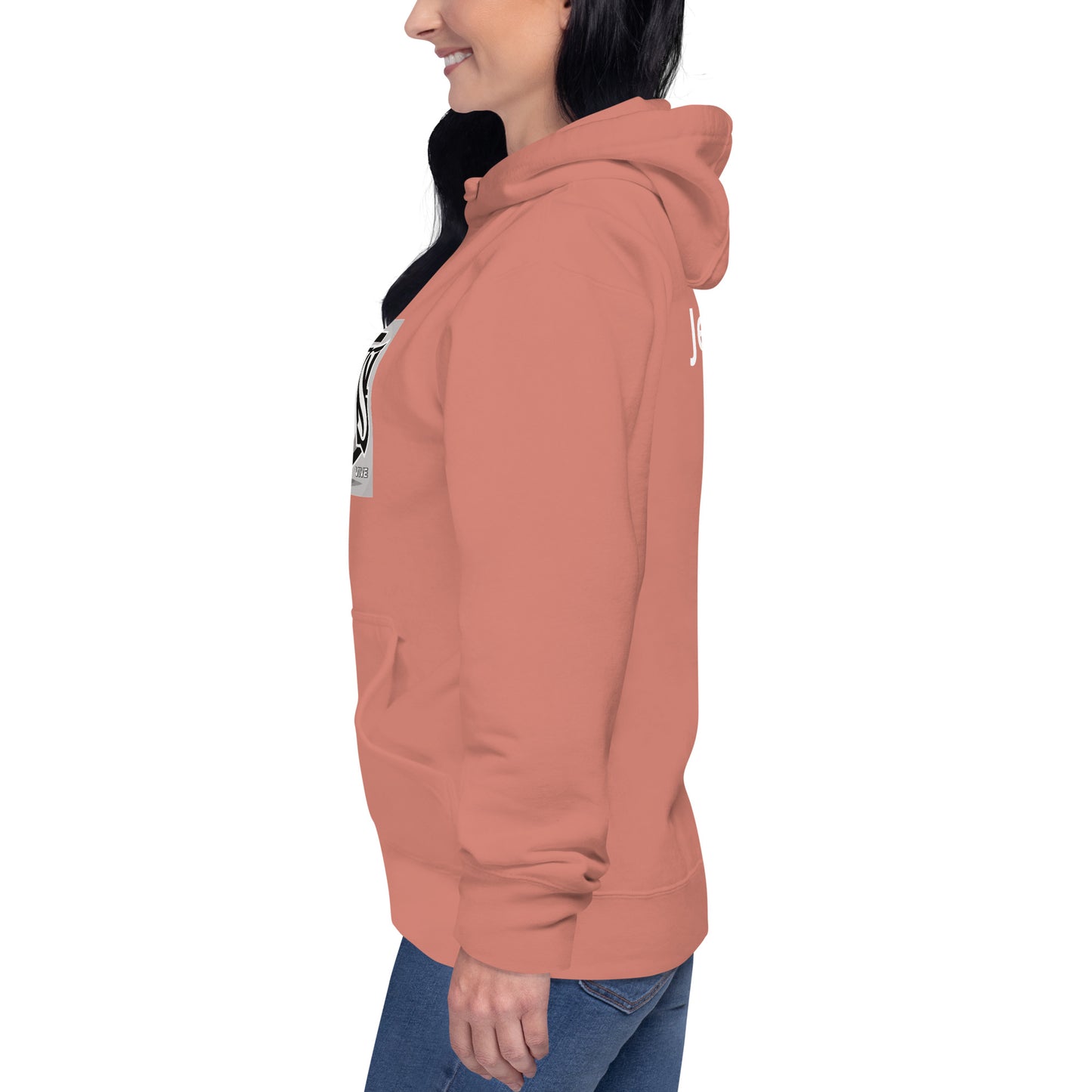 Sudadera con capucha unisex Unisex Hoodie Jesús Vive A&R Elegante y Moderno (Cristianos)