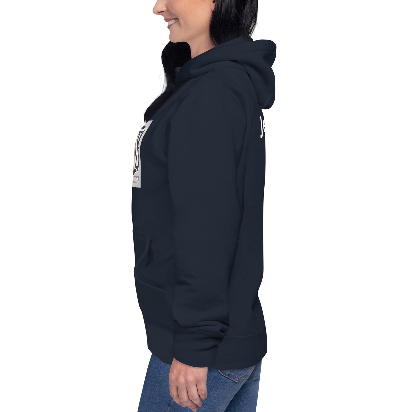 Sudadera con capucha unisex Unisex Hoodie Jesús Vive A&R Elegante y Moderno (Cristianos)