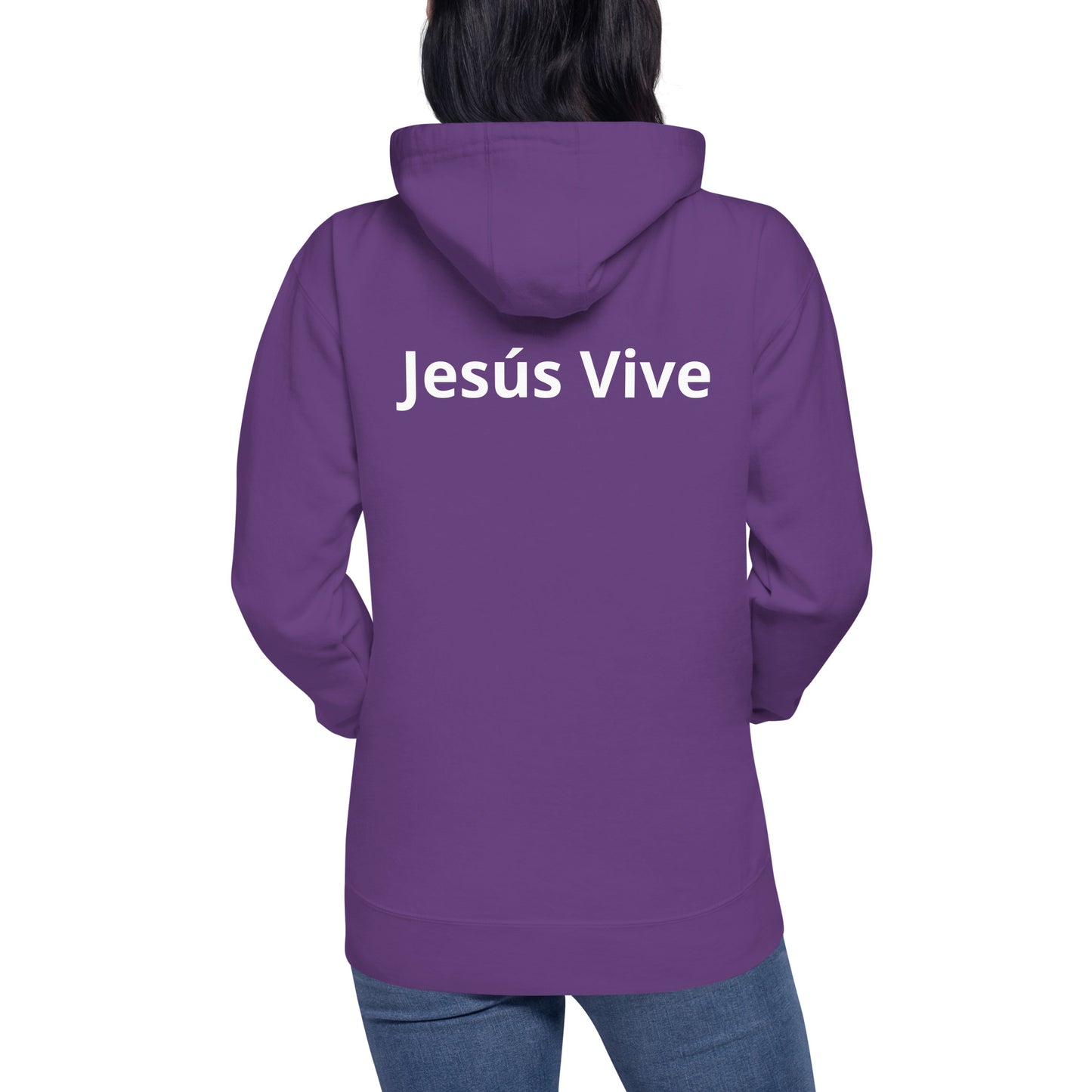 Sudadera con capucha unisex Unisex Hoodie Jesús Vive A&R Elegante y Moderno (Cristianos)