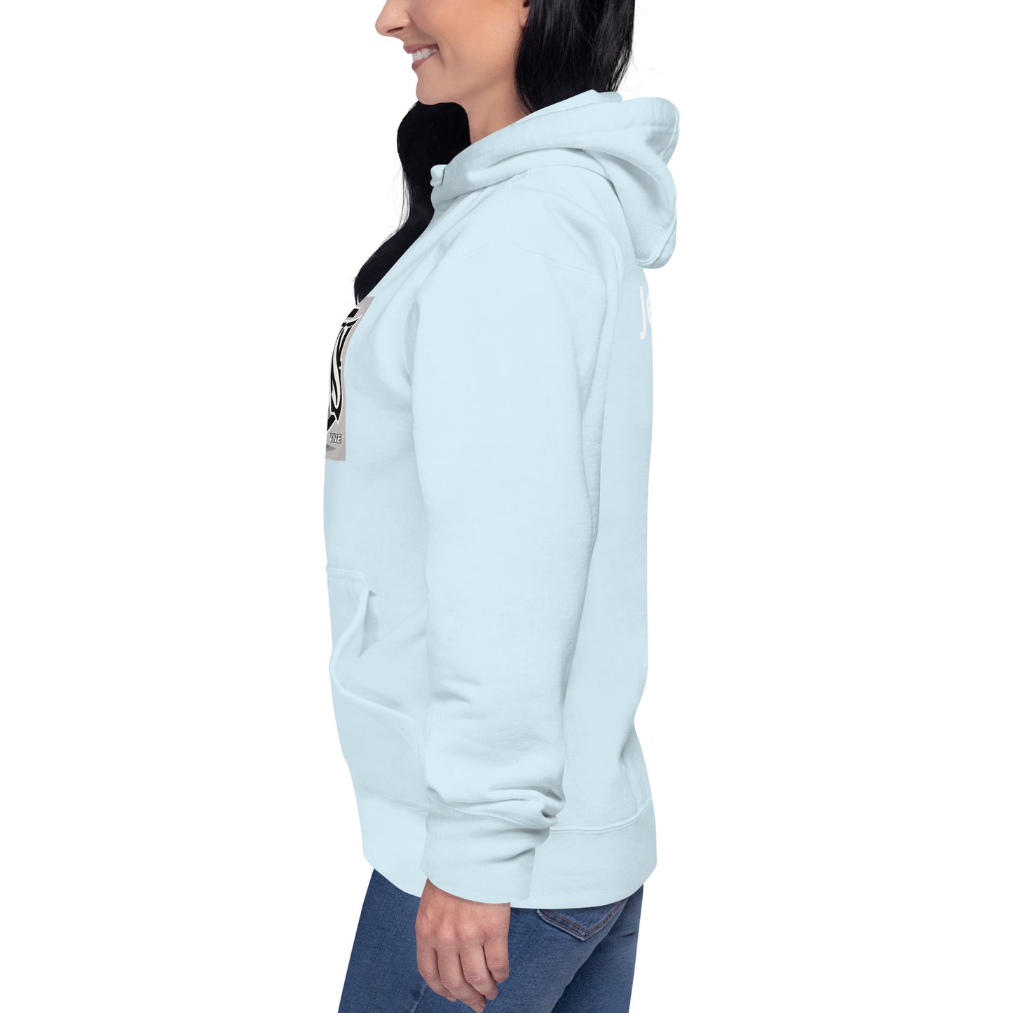 Sudadera con capucha unisex Unisex Hoodie Jesús Vive A&R Elegante y Moderno (Cristianos)