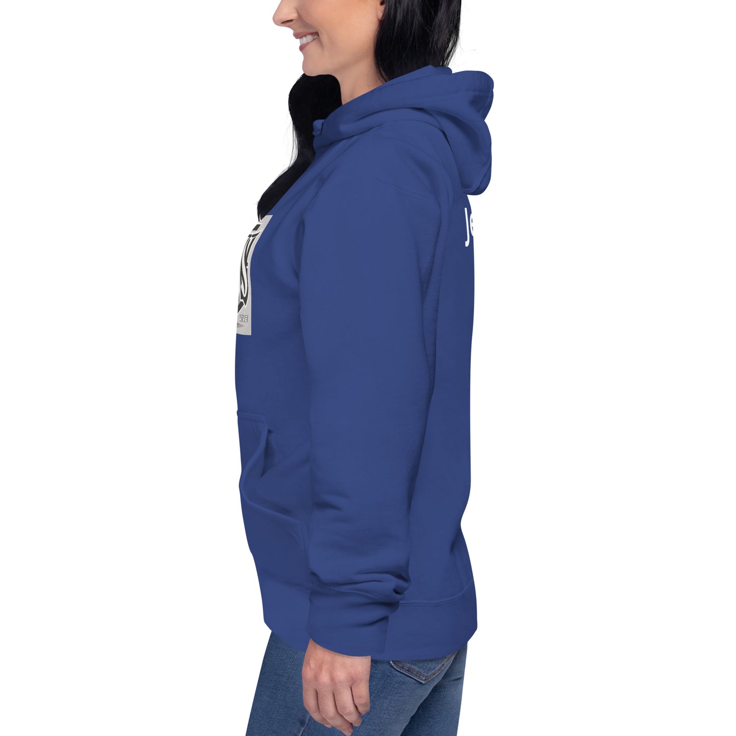 Sudadera con capucha unisex Unisex Hoodie Jesús Vive A&R Elegante y Moderno (Cristianos)